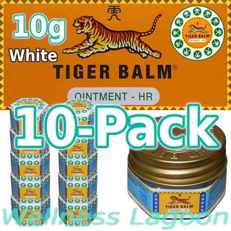 10x Tiger Balm White 10g