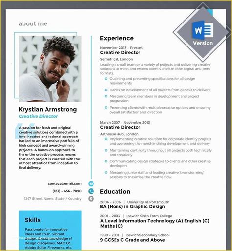 Unique Resume Templates Free Of 40 Best 2019 S Creative Resume Cv Templates ...