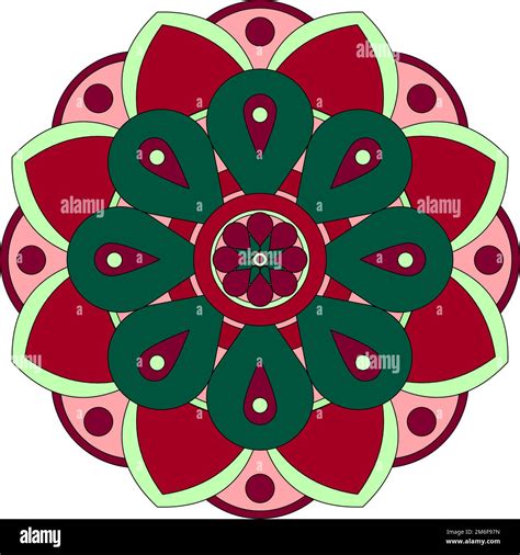 Mandala illustration, round symmetrical boho pattern Stock Vector Image & Art - Alamy