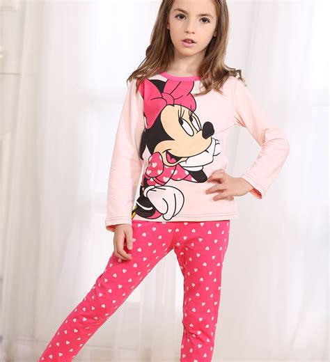 Aliexpress.com : Buy Cartoon Printed Children Girls Pajamas Sets 2 pcs ...