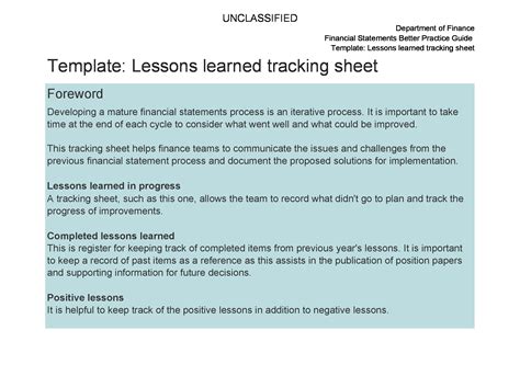 48 Best Lessons Learned Templates [Excel, Word] ᐅ TemplateLab