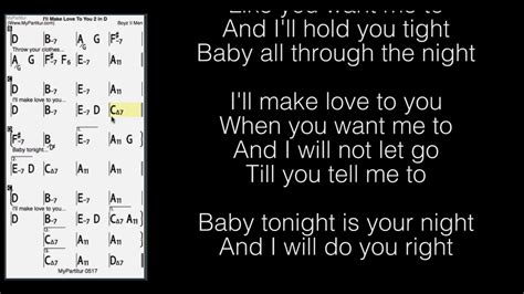 I'll Make Love to You Chords at MyPartitur Lyrics - YouTube