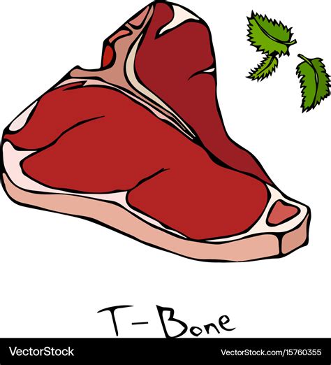 T Bone Steak Drawing