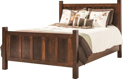 Amish Shaker Oak Bed | Brandenberry Amish Furniture