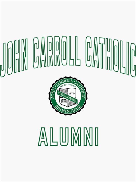 "John Carroll Catholic High School Cavaliers Alumni" Sticker for Sale ...