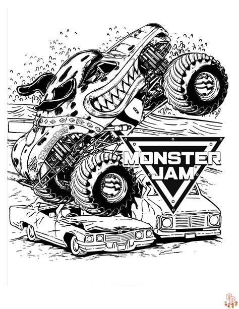 Get Your Kids Excited with Free Monster Jam Coloring Pages