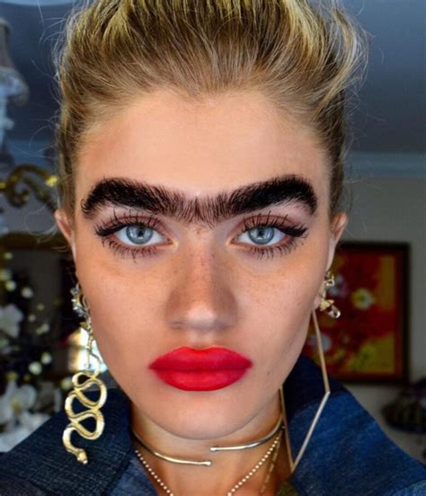 Unibrow Model Sophia Hadjipanteli Stole the Show at London Fashion Week - Demotix.com