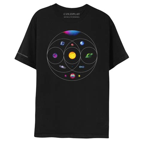 MUSIC OF THE SPHERES - BLACK TEE – Coldplay EU