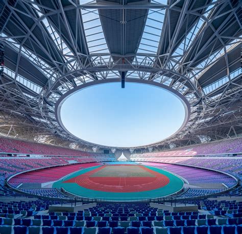 NBBJ models Hangzhou Olympic Sports Center stadium on lotus flowers. | Olympic sports, World cup ...