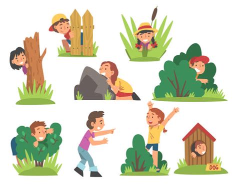 310+ Child Playing Hide And Seek Stock Illustrations, Royalty-Free ...