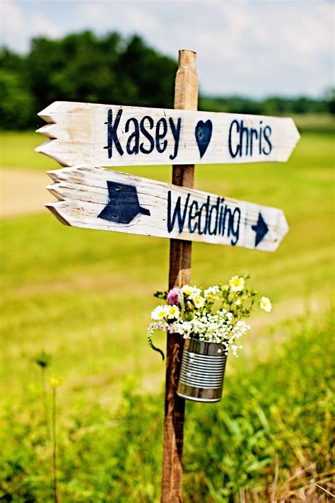 Rustic Wood Outdoor Wedding Ceremony Sign