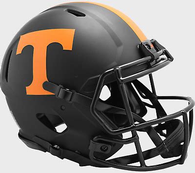 TENNESSEE VOLUNTEERS NCAA Riddell SPEED Authentic Football Helmet BLACK ECLIPSE | eBay