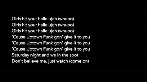 Uptown Funk-Lyrics - YouTube