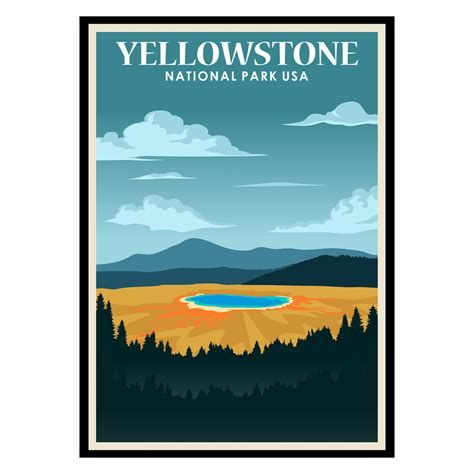 Yellowstone National Park Poster | POSTERNATURE.COM