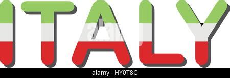 Word ITALY with Italian national flag under it, distressed grunge look Stock Vector Image & Art ...