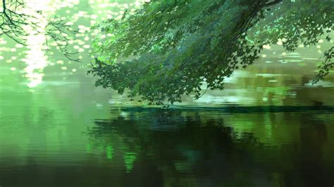 Makoto Shinkai, Anime, Trees, Green, The Garden of Words Wallpapers HD / Desktop and Mobile ...