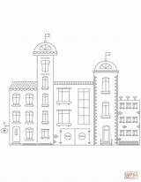 Hospital Building coloring Page  Free Printable Coloring Pages sketch template