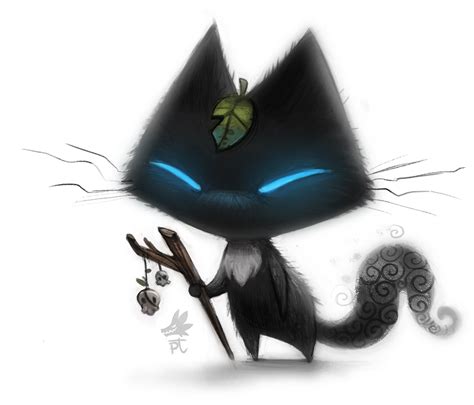 Daily Paint #636. Sidhe Cat - Quickie by Cryptid-Creations on DeviantArt