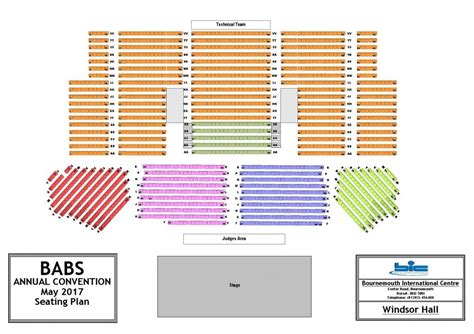 bic windsor hall seating plan | Seating plan, How to plan, Seating