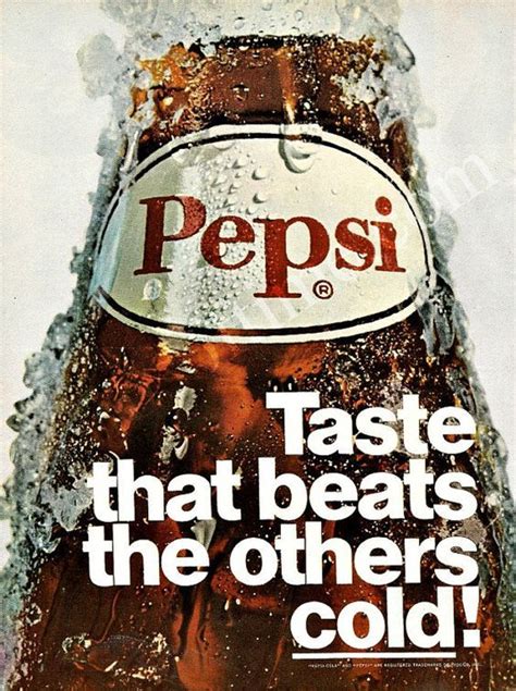 Pepsi Cola 1969 Bottle Ad 33w | Pepsi, Pepsi cola, Pepsi ad