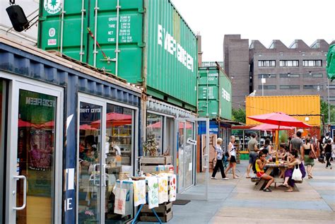 NYC ♥ NYC: Dekalb Market - Brooklyn's Modular Market Constructed ... | Freight container ...