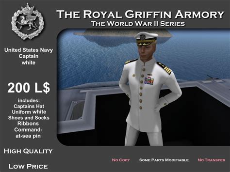 Second Life Marketplace - U.S. Navy Uniform Captain white