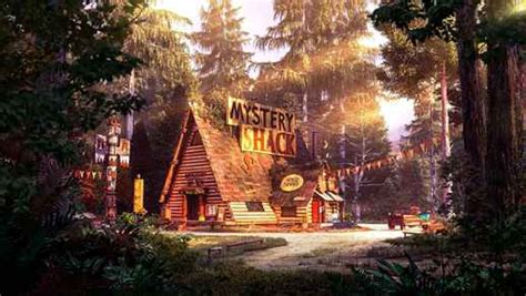 Mystery Shack | Sunny Forest | Gravity Falls - LiveWallpapers4Free.com