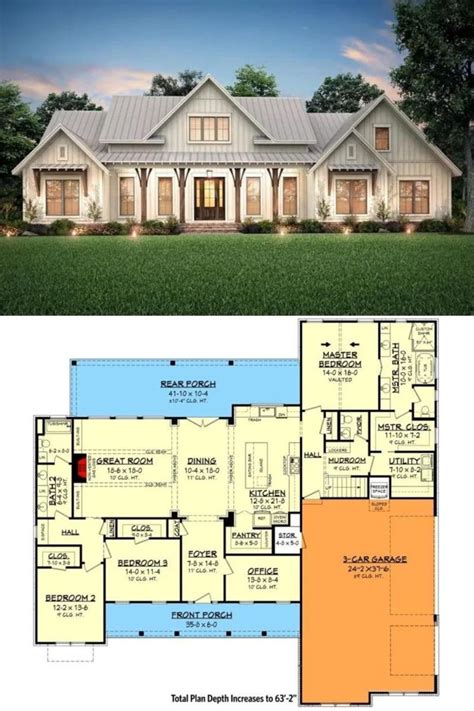 Pin by Clare Gillham on house plans in 2024 | Craftsman style house ...