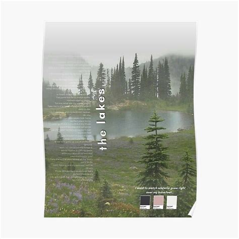 "The Lakes Taylor Swift Poster Folklore" Poster for Sale by jnnavas | Redbubble