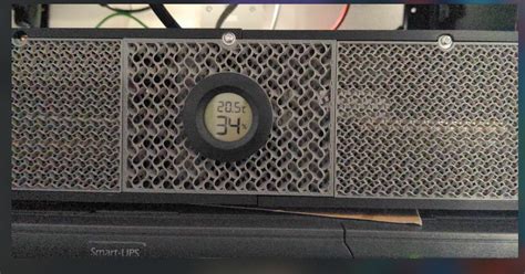 Mini ITX server rack front panel hydrometer mod by AppyLuke | Download free STL model ...