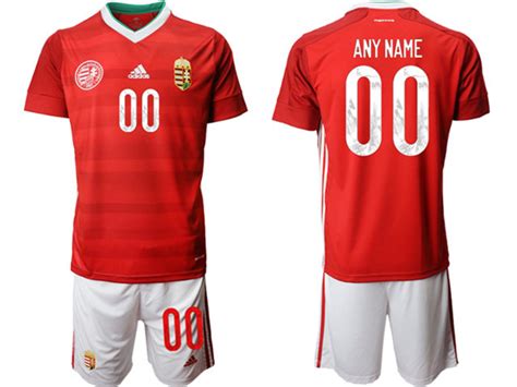 20/21 National Hungary Custom #00 Home Red Soccer Jersey|HUNGARY00H21|National Hungary