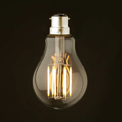 8W ,B22 Bayonet Base,Retro LED Filament Bulb,220 240VAC,Warm White ...