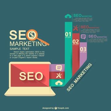 Free Vector | Seo infographic with charts