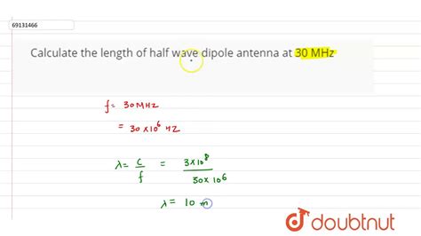 What Is The Formula For Determining The Length Of A Half Wave Dipole Complete Guide