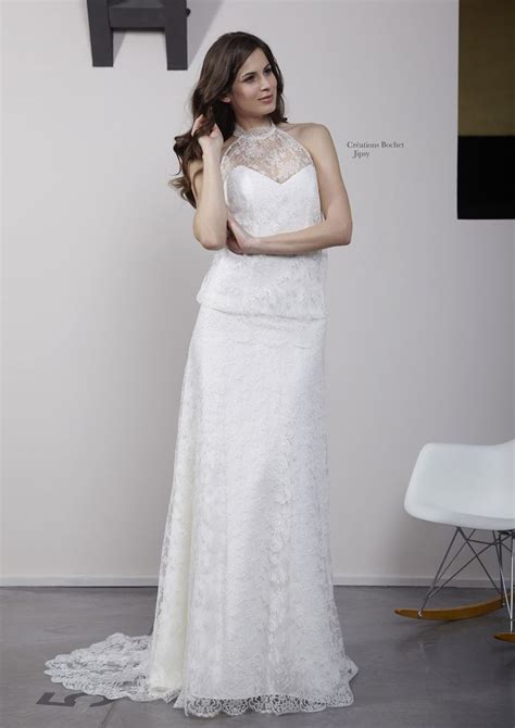 Créations Bochet - Jipsy | Formal dresses, White formal dress, Sheath wedding dress