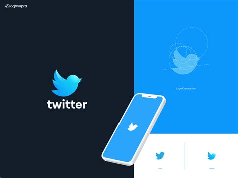 Twitter (logo redesign) by Logo Supra on Dribbble