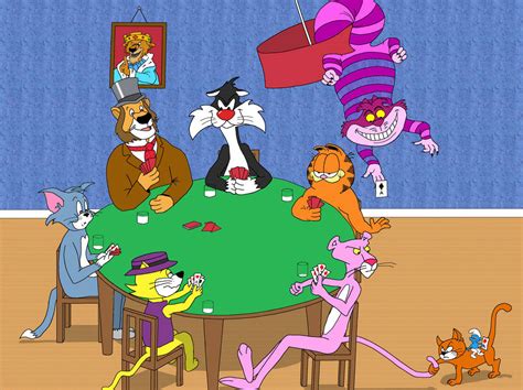 Cartoon Cats Playing Poker by GaryJW on DeviantArt