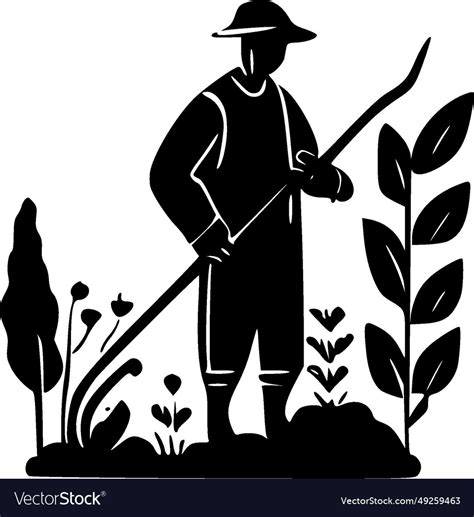 Gardening - minimalist and flat logo Royalty Free Vector