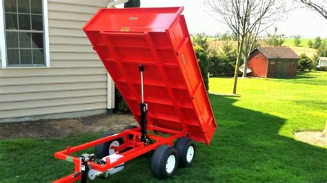 UTV Dump Trailer DT-4000 with electric over hydraulic dump. - YouTube