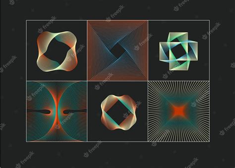 Premium Vector | Gradient geometric shapes