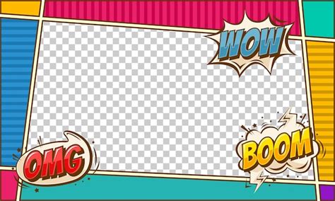 Premium Vector | Comic cartoon frame background design