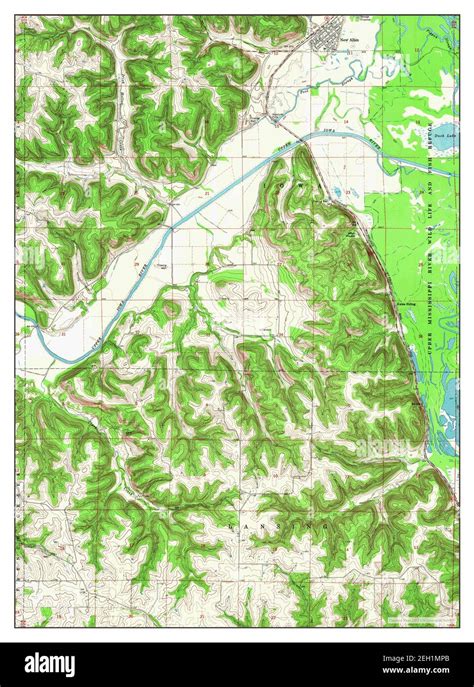 New Albin, Iowa, map 1968, 1:24000, United States of America by Timeless Maps, data U.S ...