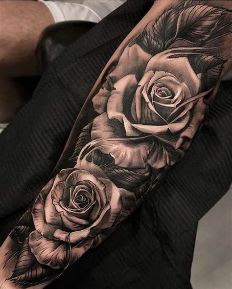 Rose sleeve tattoo | Rose tattoo sleeve, Rose tattoos for men, Sleeve tattoos