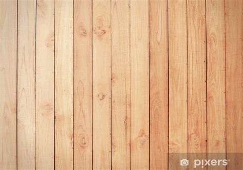 Wall Mural Big Brown wood plank wall texture background - PIXERS.US