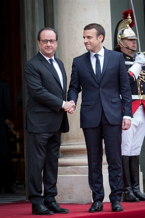 Photo : Emmanuel Macron (costume "Jonas & Cie" à 450 Euros), François ...