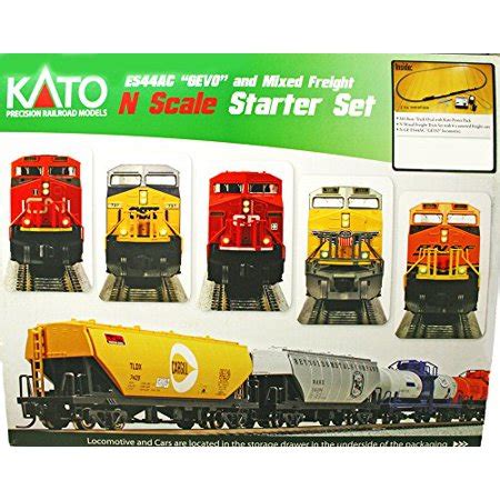 Kato N Scale ES44AC CN Locomotive & Freight Starter Set Multi-Colored ...