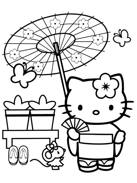 50+ Hello Kitty Coloring Pages For Kids | Hello kitty coloring, Hello ...