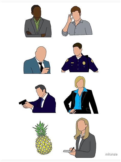 "Psych characters" Poster for Sale by mkunze | Redbubble