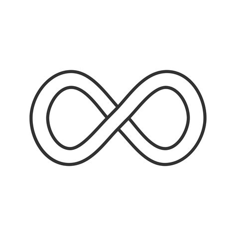 Infinity sign linear icon. Lemniscate. Thin line illustration. Endless contour symbol. Vector ...