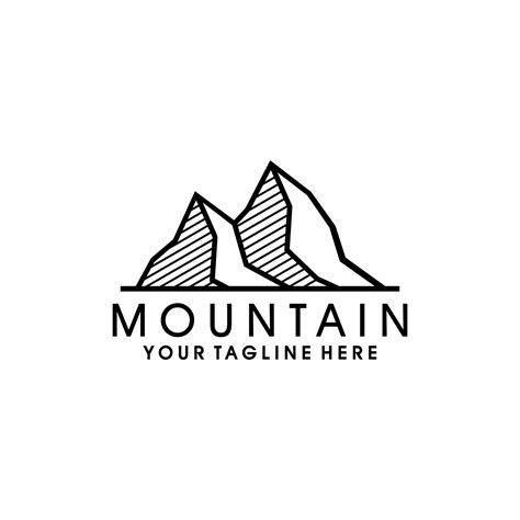 Mountain logo design template 11849534 Vector Art at Vecteezy